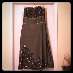 White House Black Market strapless dress